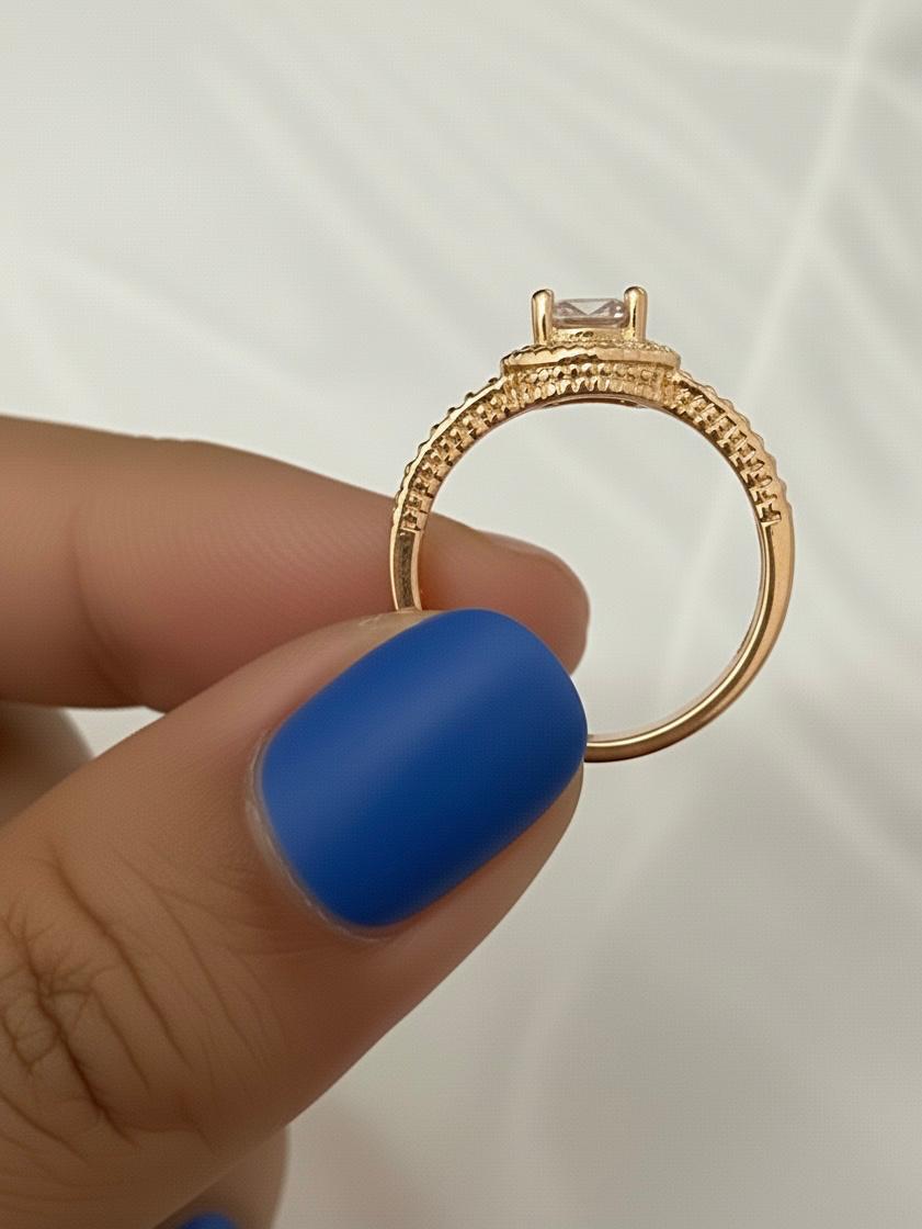 Radiant Solitaire Style Ring