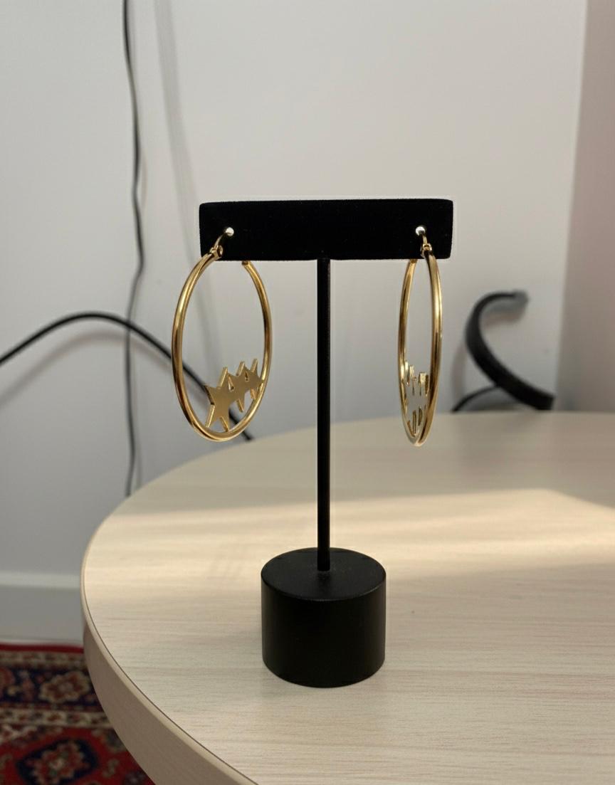 Butterfly Gold Hoops