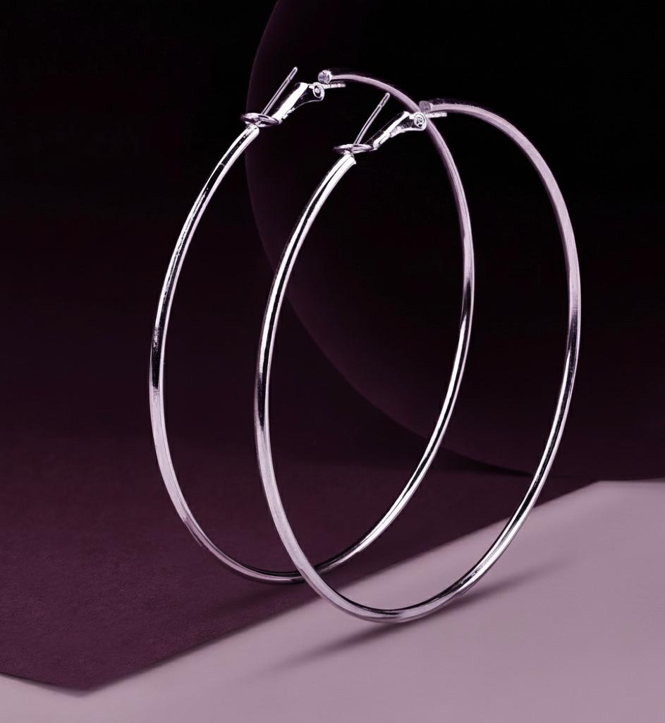 Classic Silver Hoop Earrings