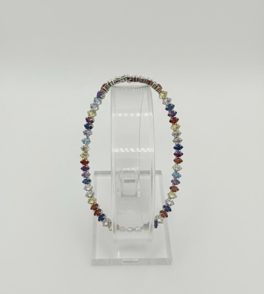 Multicolour Gemstone Bracelet