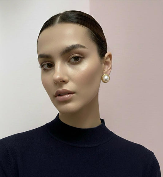 Classic Pearl Stud Earrings