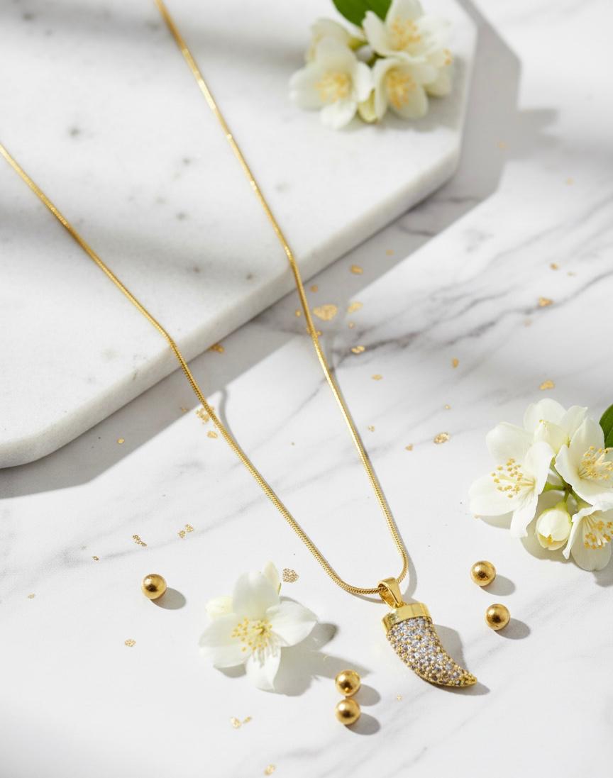 Sparkle Tusk Necklace