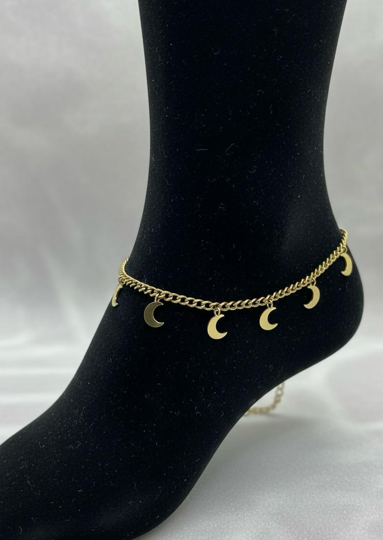 Crescent Moon Anklet