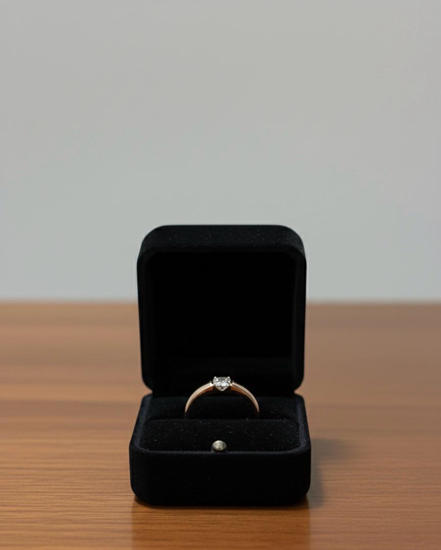 Modern Split Band Solitaire Ring