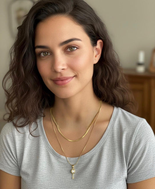 Crystal Key Necklace