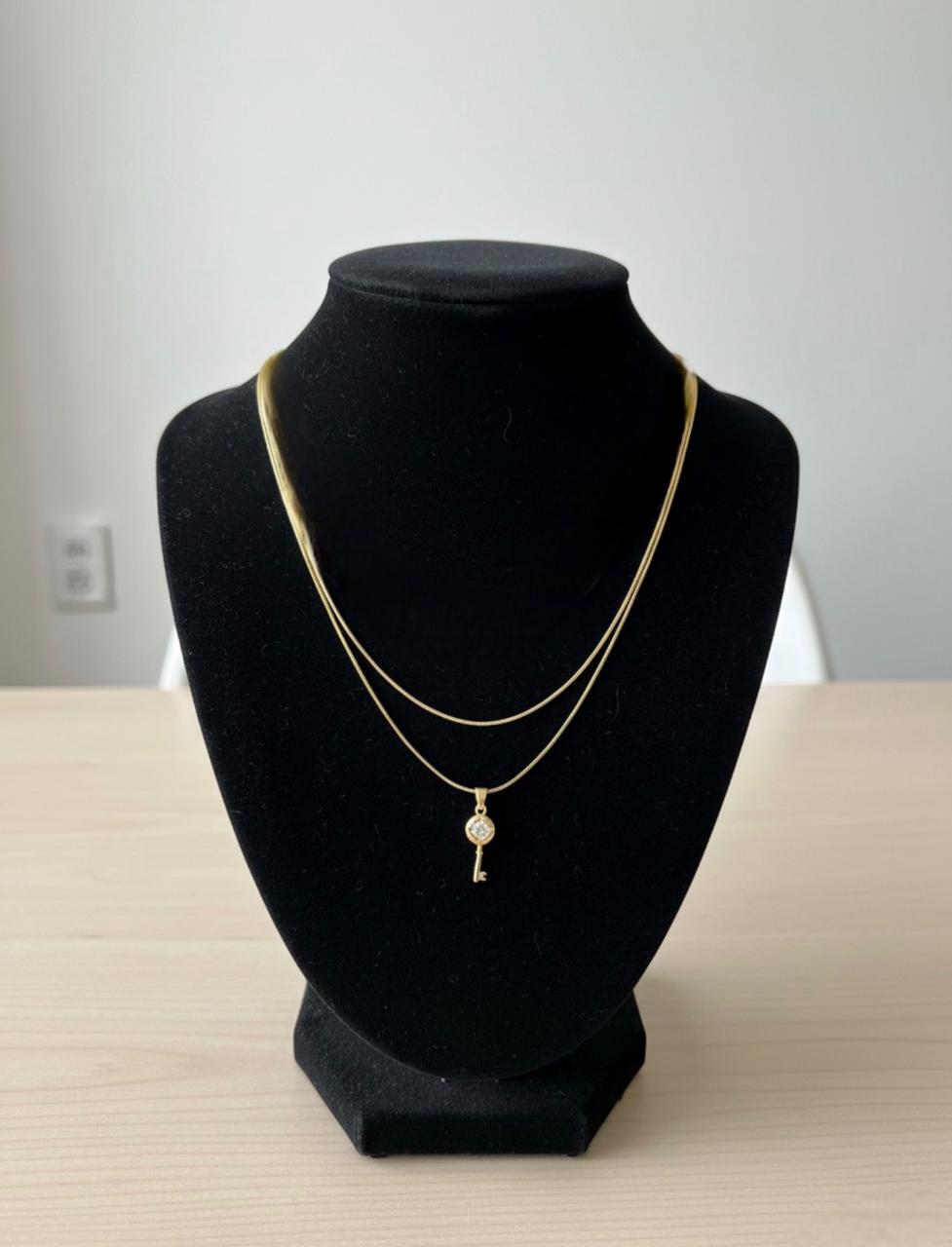 Crystal Key Necklace