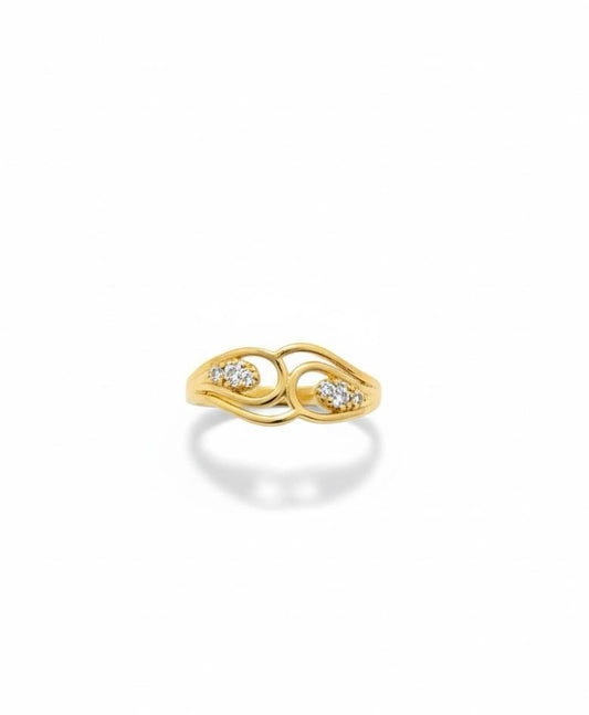 Double Infinity Sparkle Ring