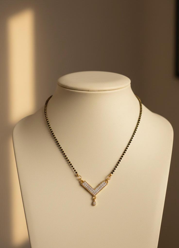 Crystal V-Mangalsutra