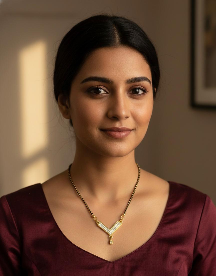 Crystal V-Mangalsutra