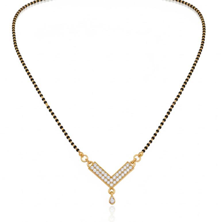 Crystal V-Mangalsutra