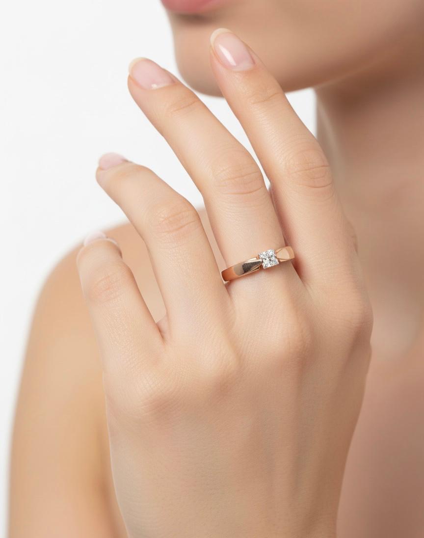 Classic Clear Stone Adjustable Ring