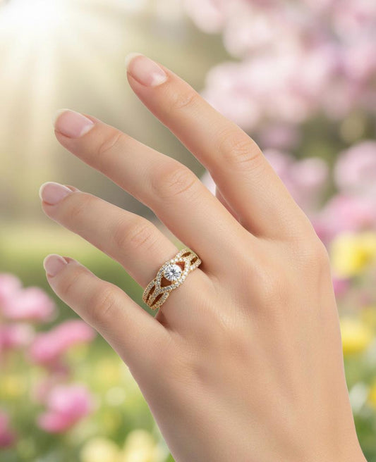 Twisted Sparkle Ring