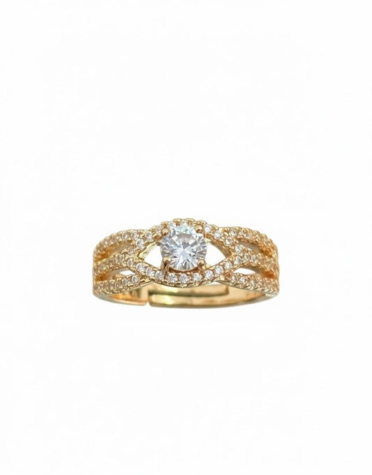 Twisted Sparkle Ring