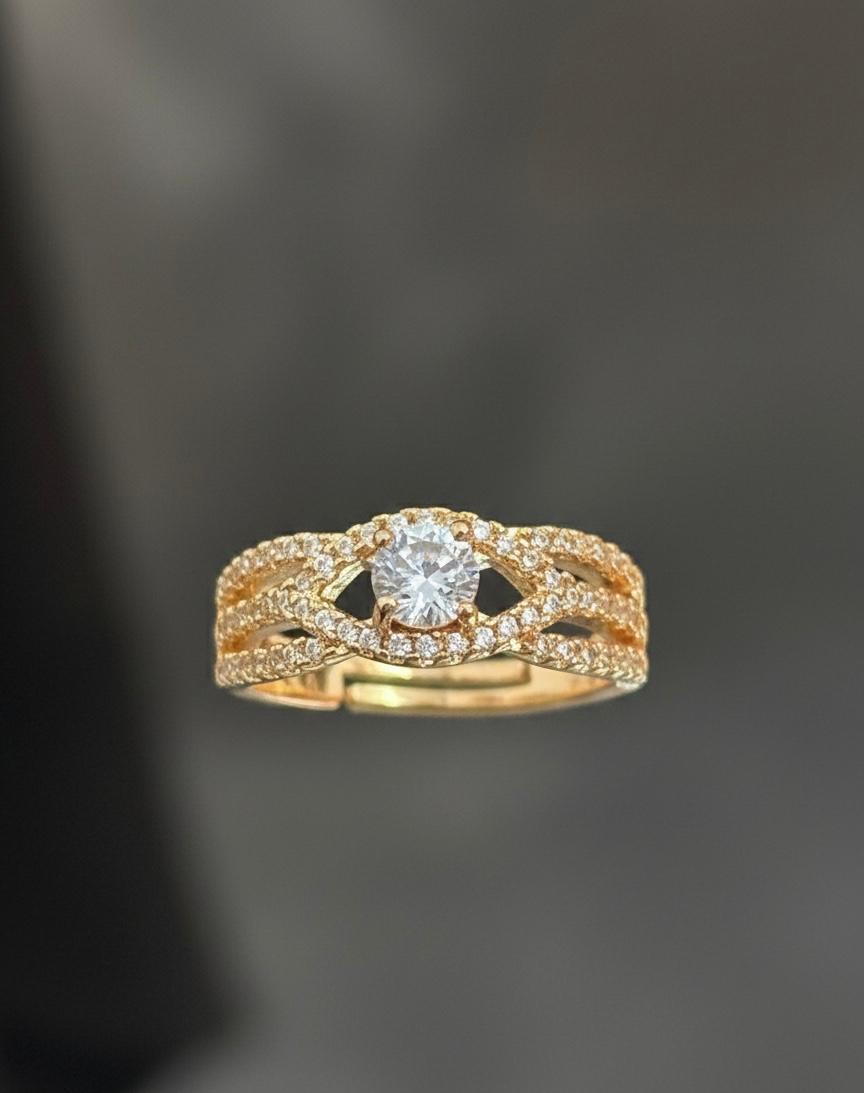 Twisted Sparkle Ring