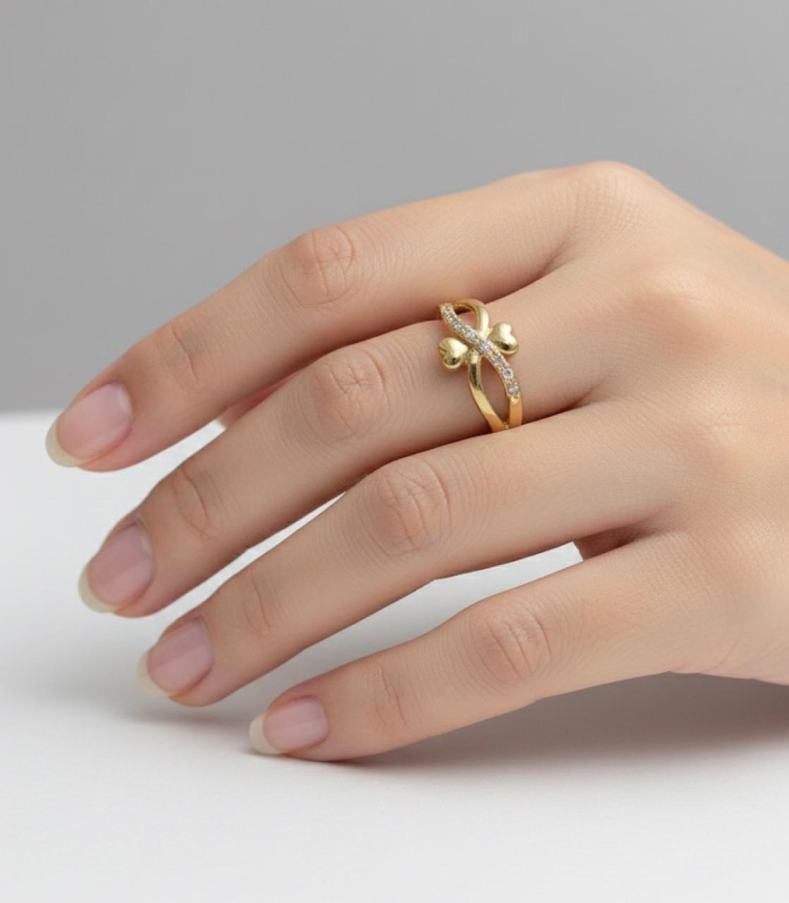 Infinity Heart Adjustable Ring