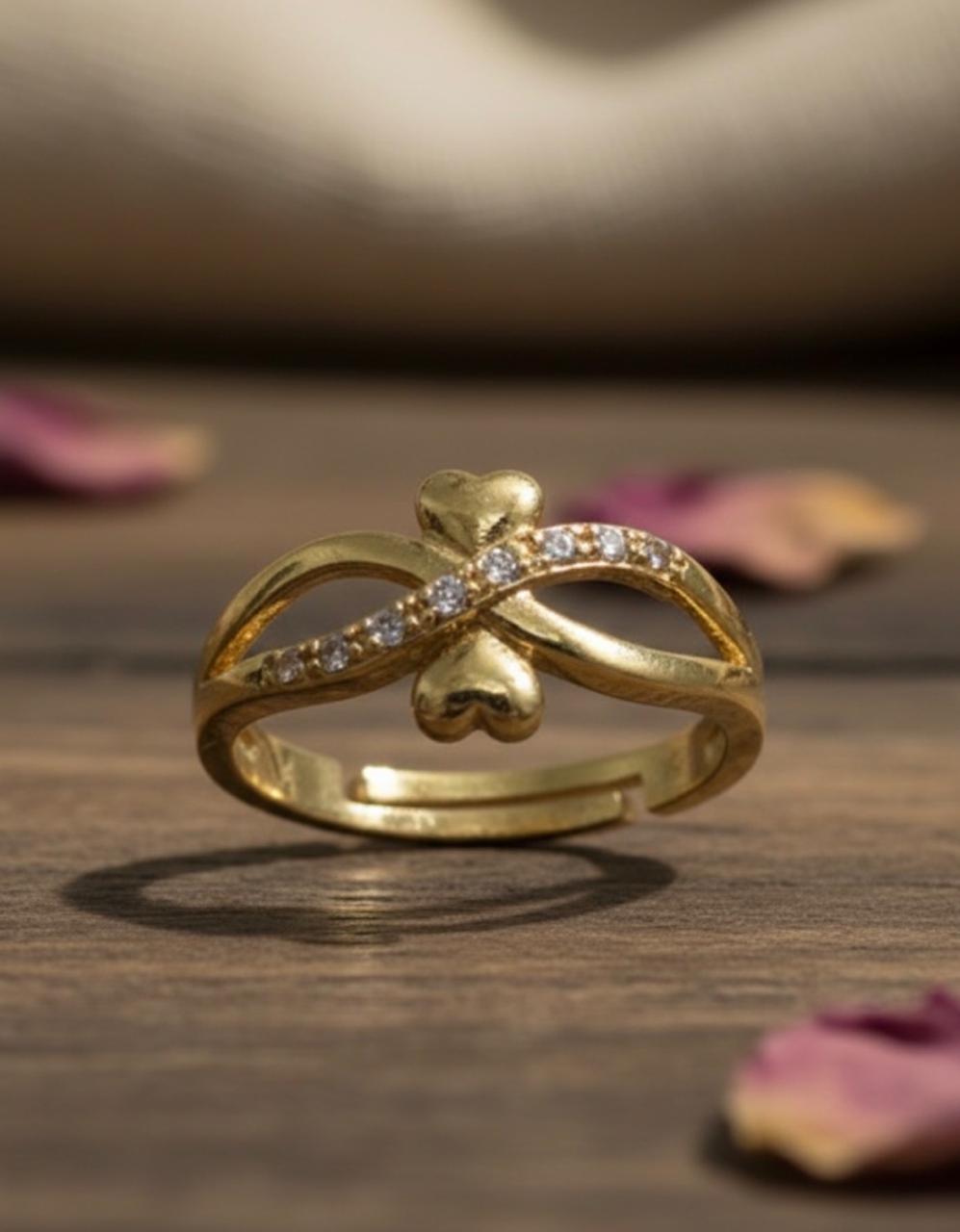 Infinity Heart Adjustable Ring