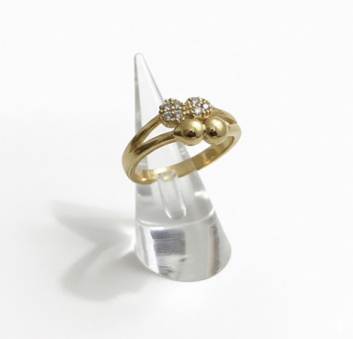 Twin Bloom Sparkle Ring