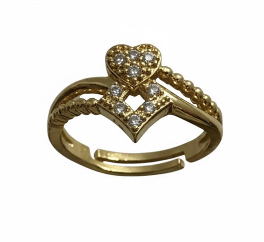 Royal Heart Crystal Ring