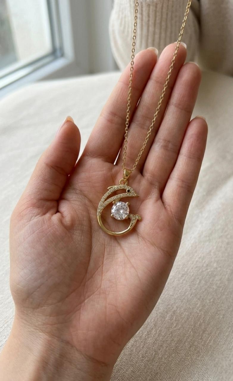 Golden Dolphin Spark Pendant (BUY 1 GET 1 FREE)