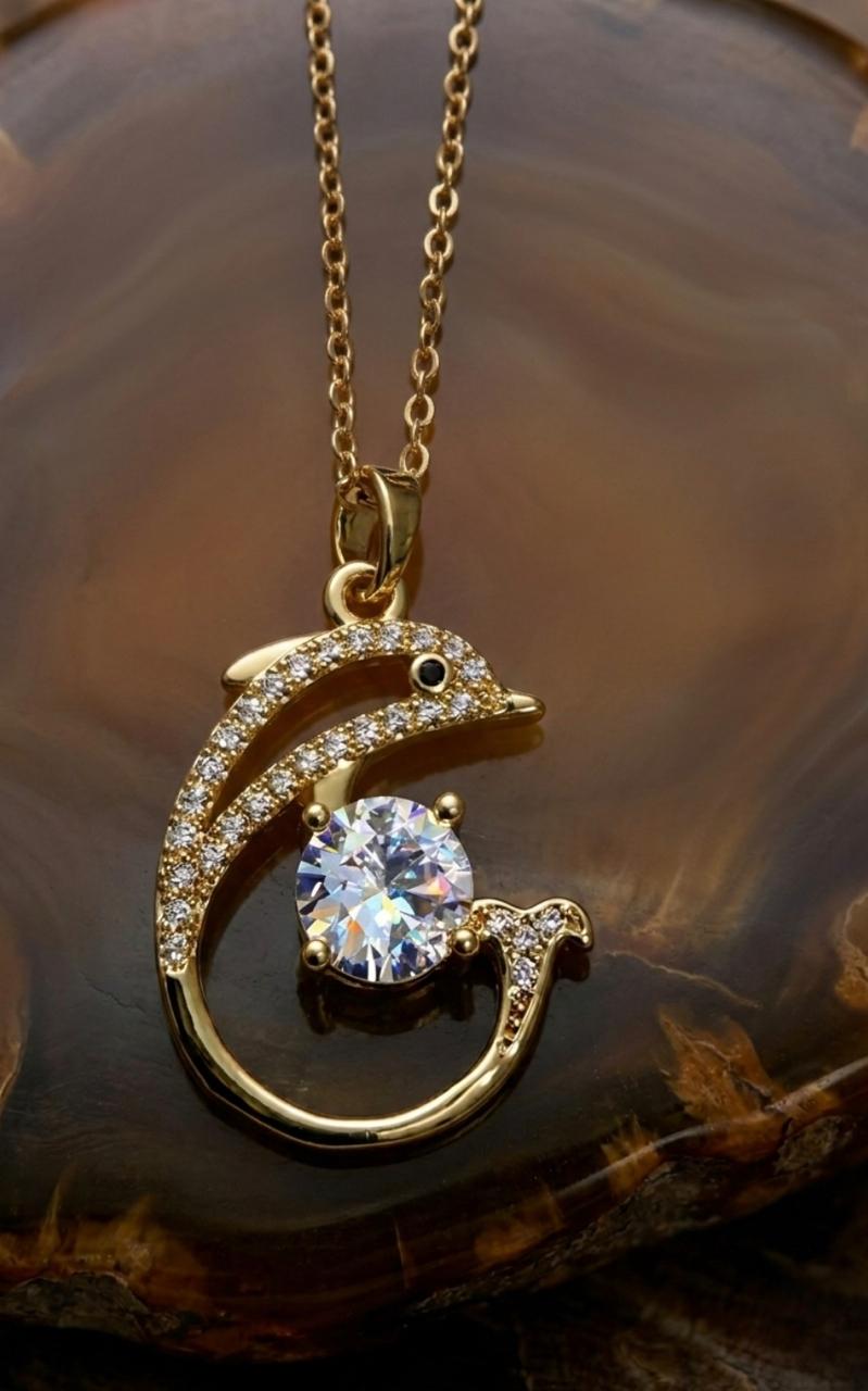 Golden Dolphin Spark Pendant (BUY 1 GET 1 FREE)
