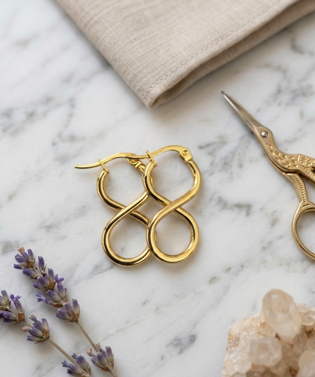 Golden Infinity Drop Earrings (BUY 1 GET 1 FREE)