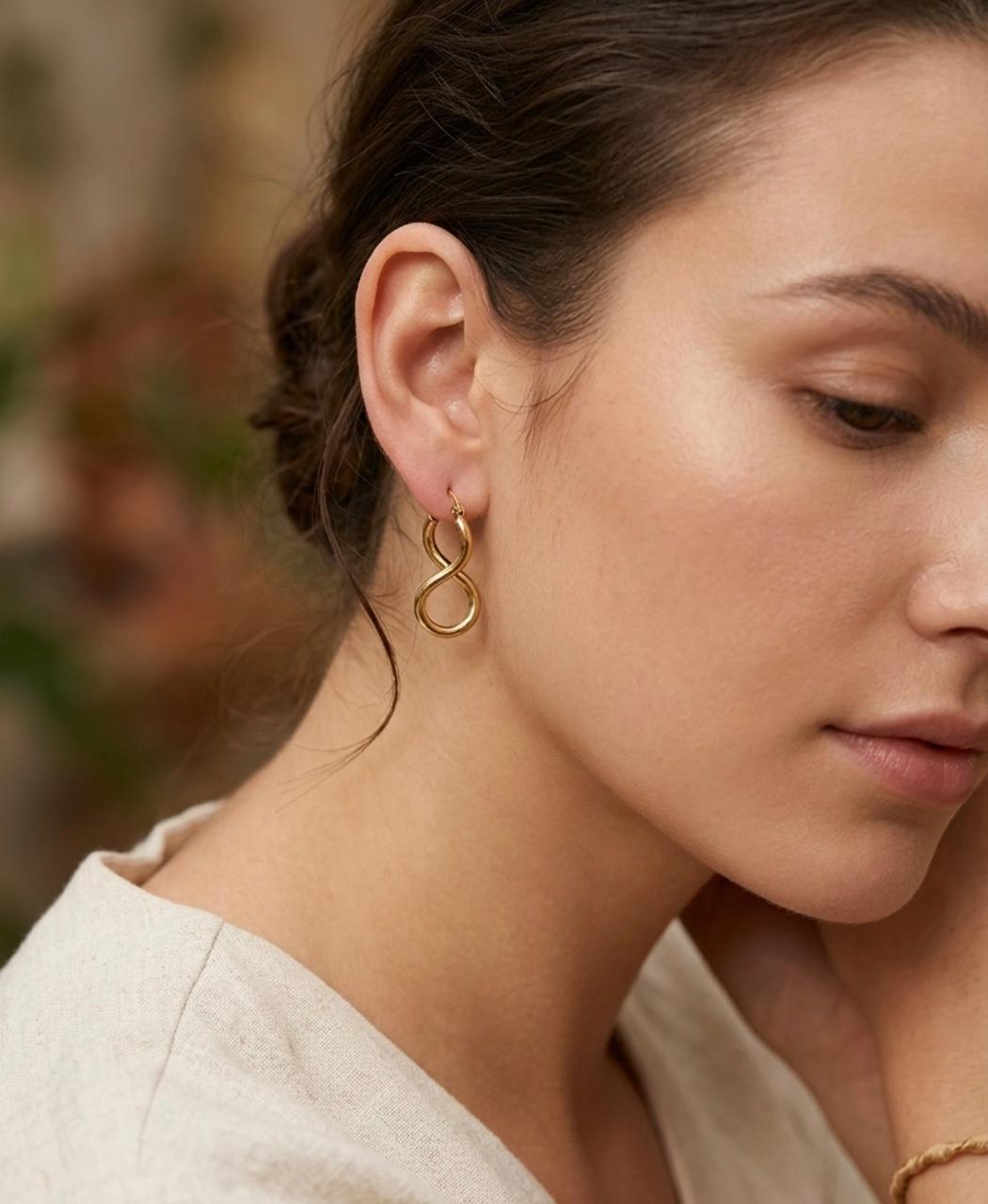 Golden Infinity Drop Earrings (BUY 1 GET 1 FREE)