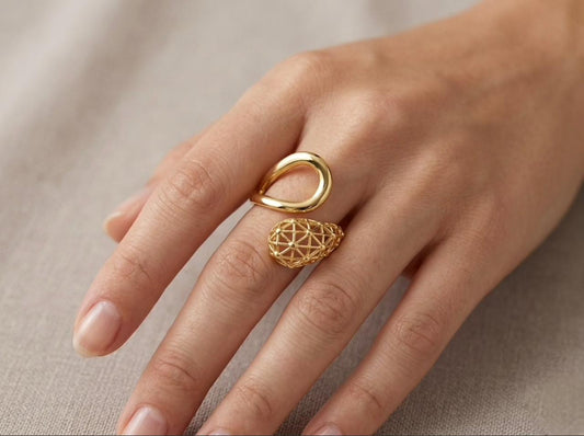 Celestial Mesh Adjustable Ring