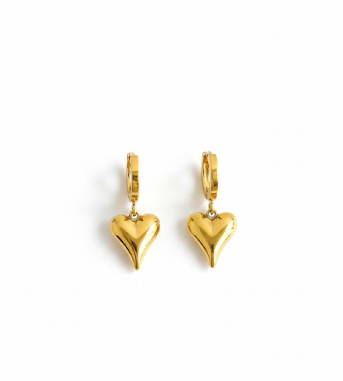 Heart Drop Earrings