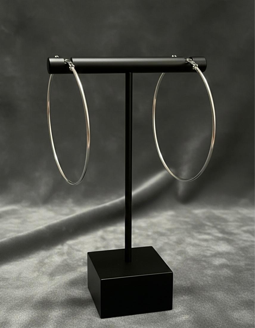 Classic Silver Hoop Earrings
