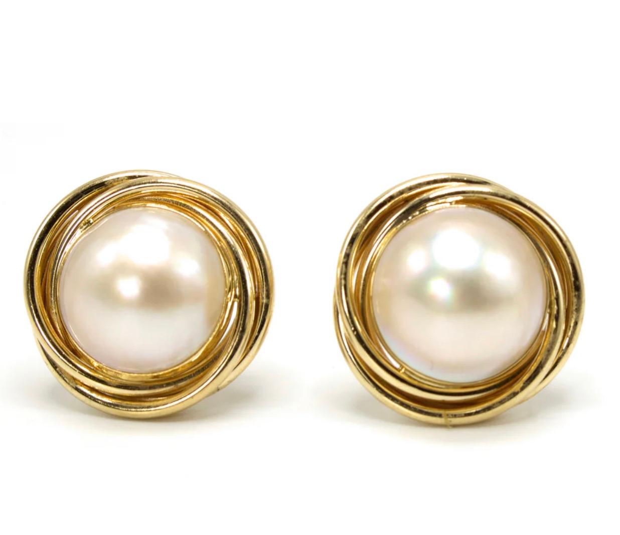 Classic Pearl Stud Earrings