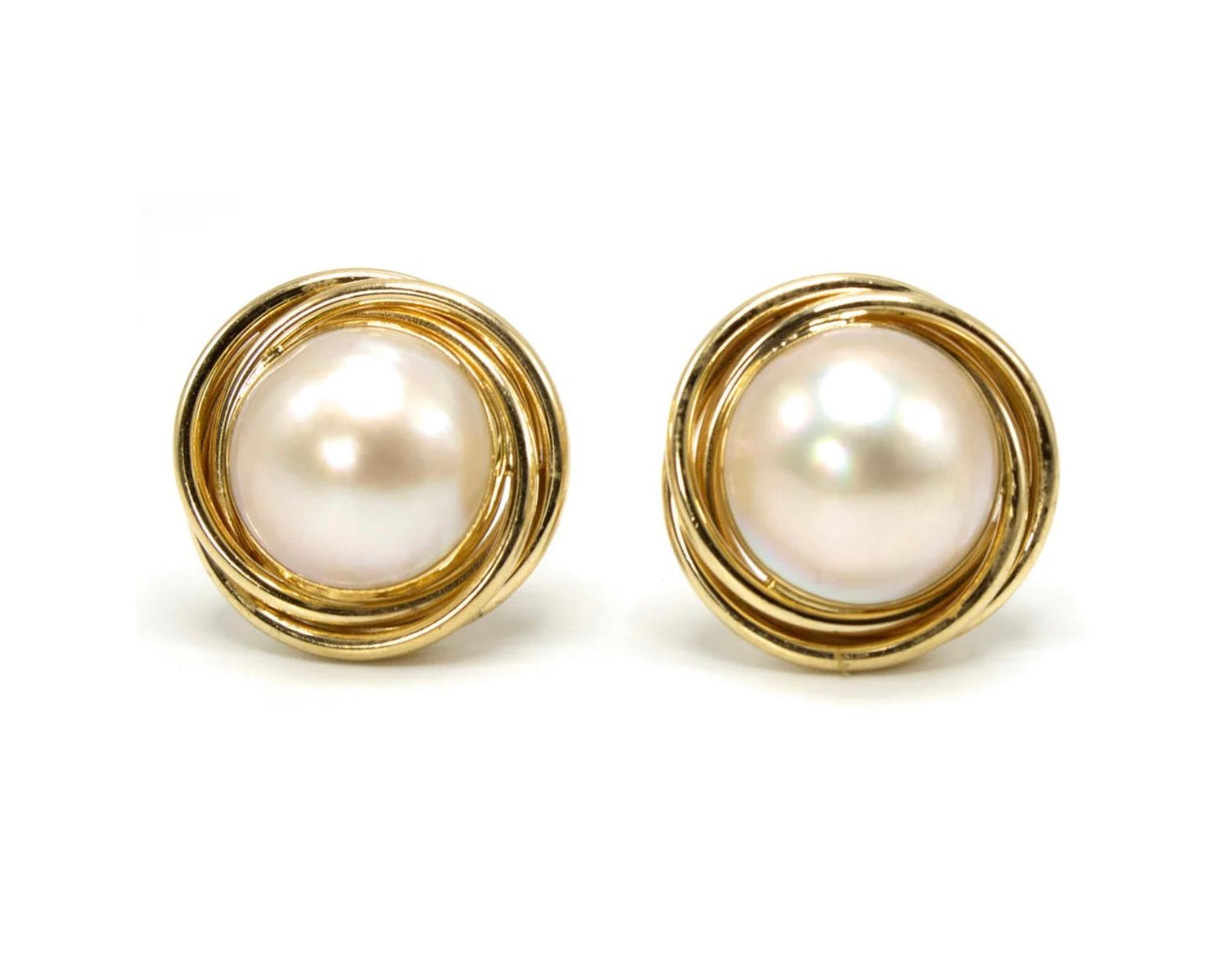 Classic Pearl Stud Earrings