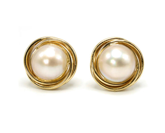 Classic Pearl Stud Earrings
