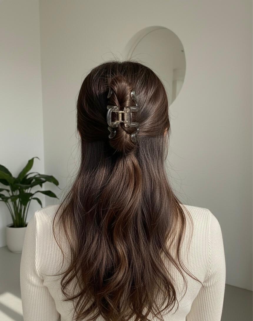 Glossy Wave Hair Claw