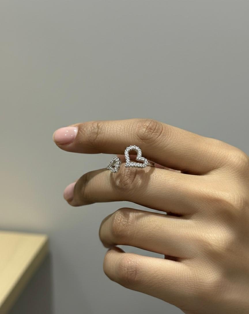 Double Heart Ring