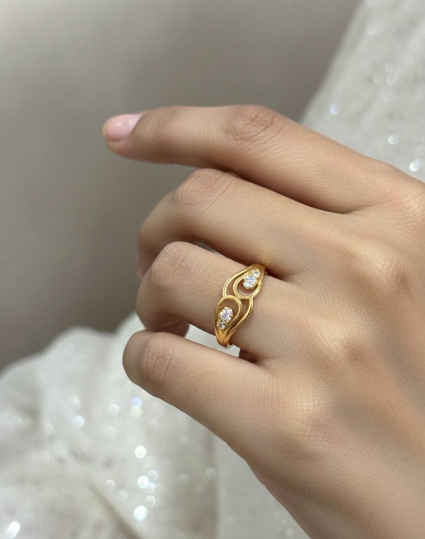 Double Infinity Sparkle Ring