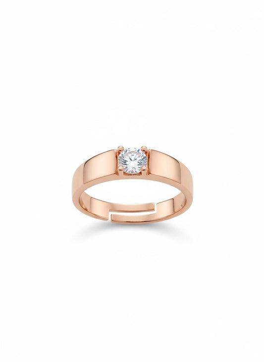 Classic Centre-Set Solitaire Band Ring