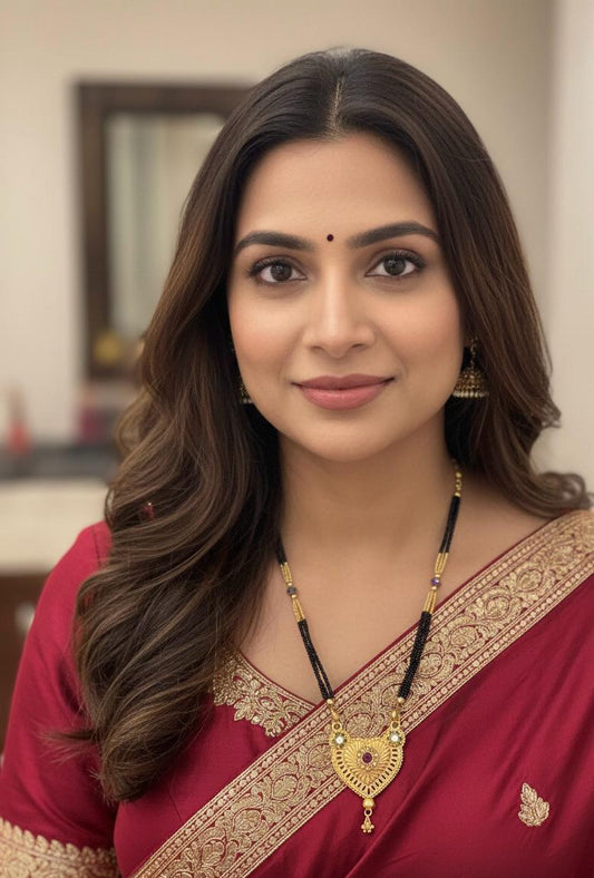 Royal Red Heart Mangalsutra