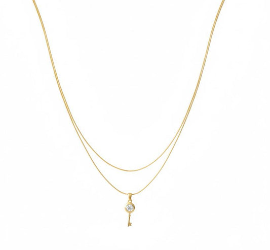 Crystal Key Necklace