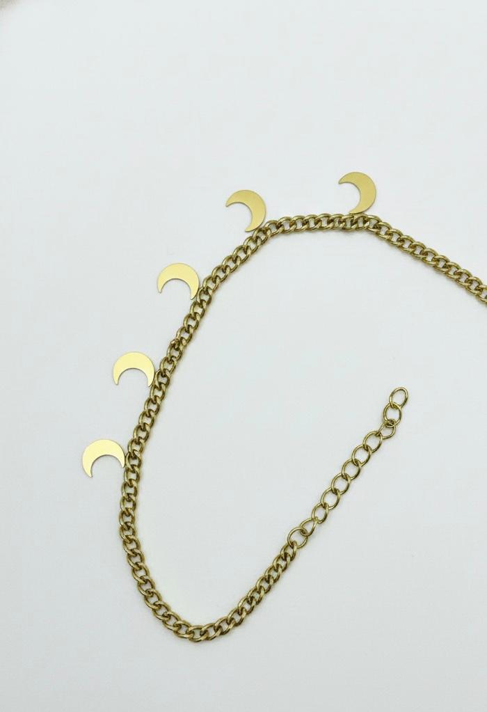 Crescent Moon Anklet