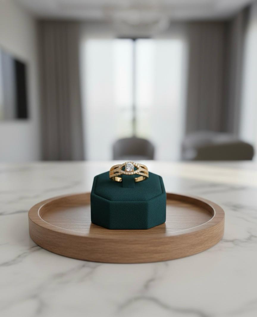 Twisted Sparkle Ring