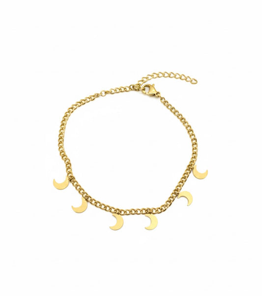 Crescent Moon Anklet