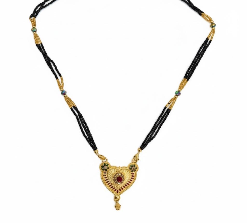 Royal Red Heart Mangalsutra