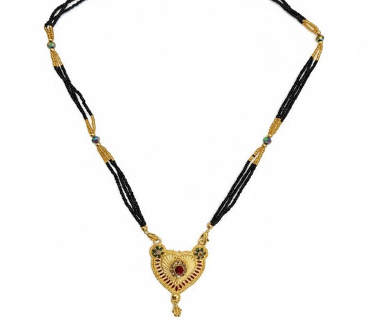 Royal Red Heart Mangalsutra