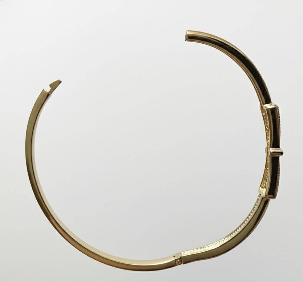 Crystal Bow Charm Bracelet