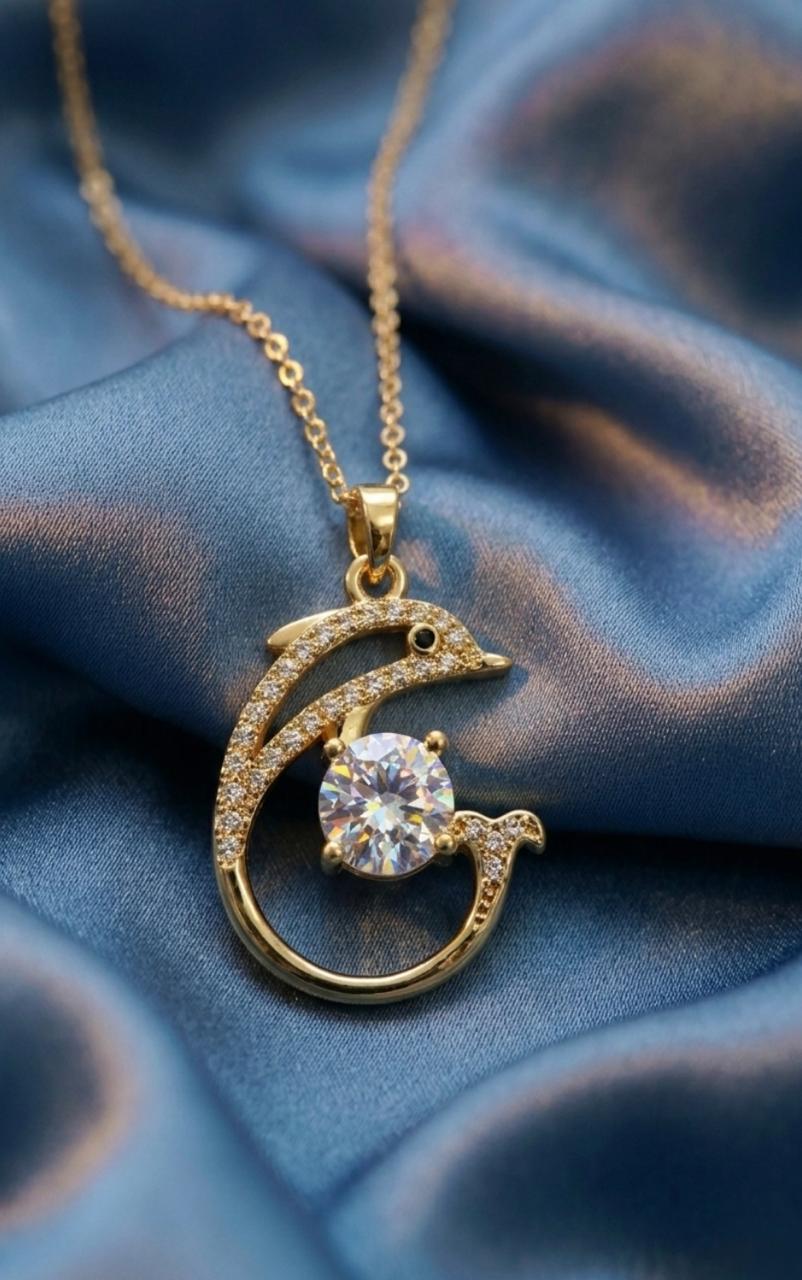 Golden Dolphin Spark Pendant (BUY 1 GET 1 FREE)