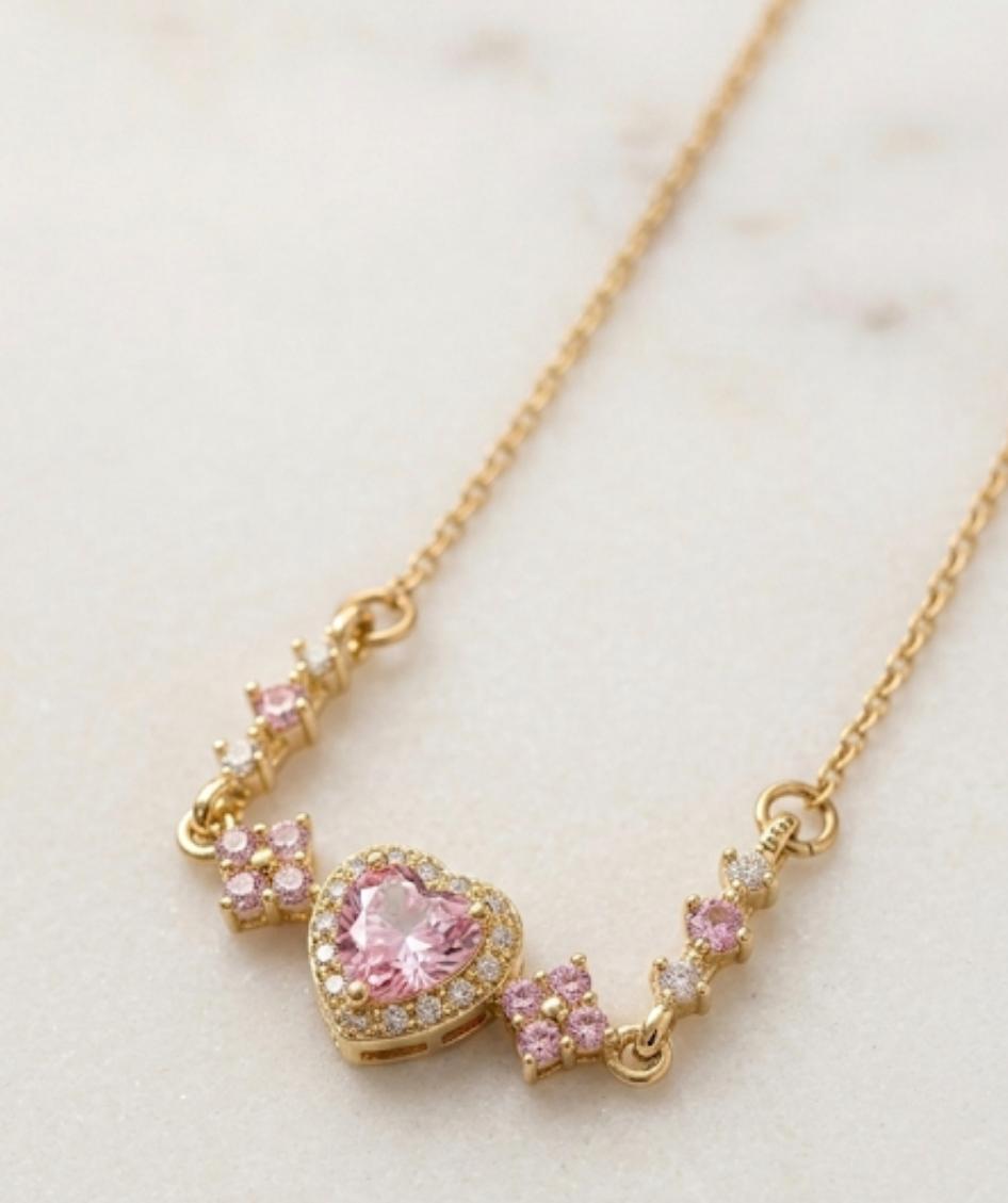Blush Heart Radiance Necklace