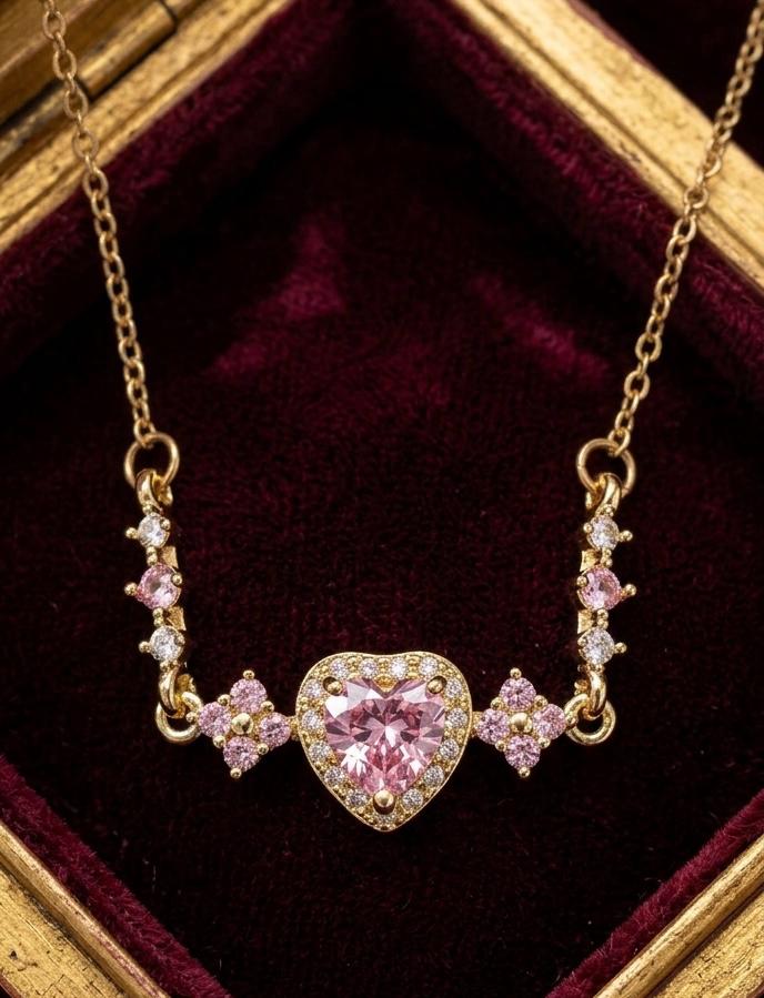 Blush Heart Radiance Necklace