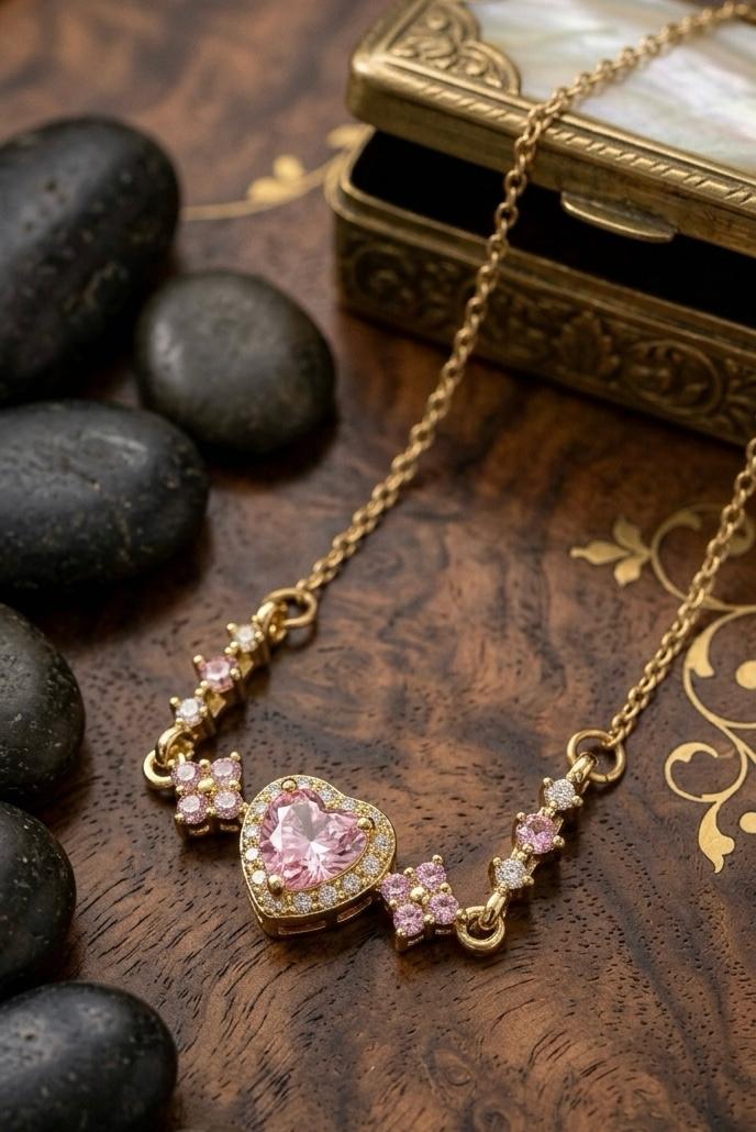 Blush Heart Radiance Necklace