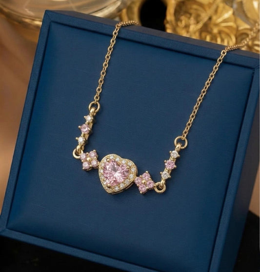Blush Heart Radiance Necklace