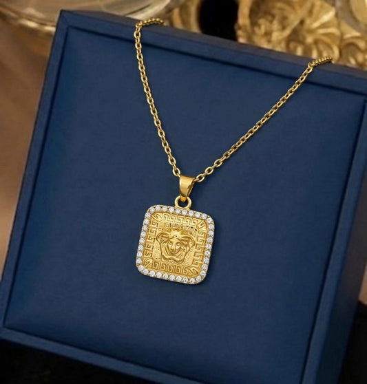 Medusa Square Pendant